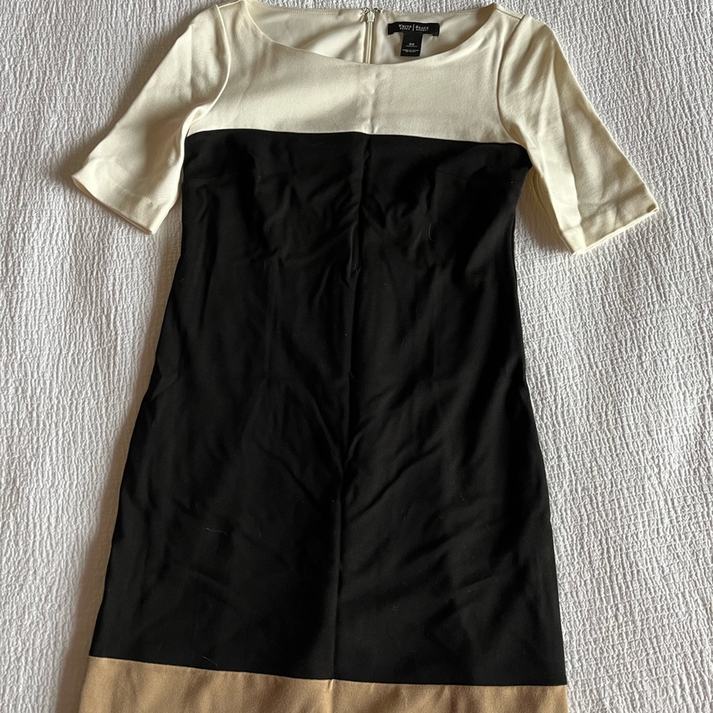 White House Black Market Color Block Dress